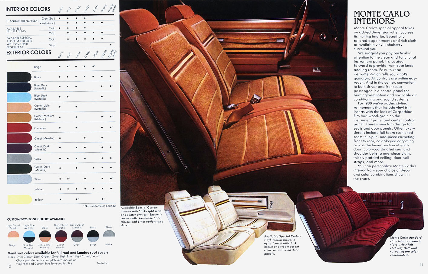 1980 Chevrolet Monte Carlo Brochure Page 6
